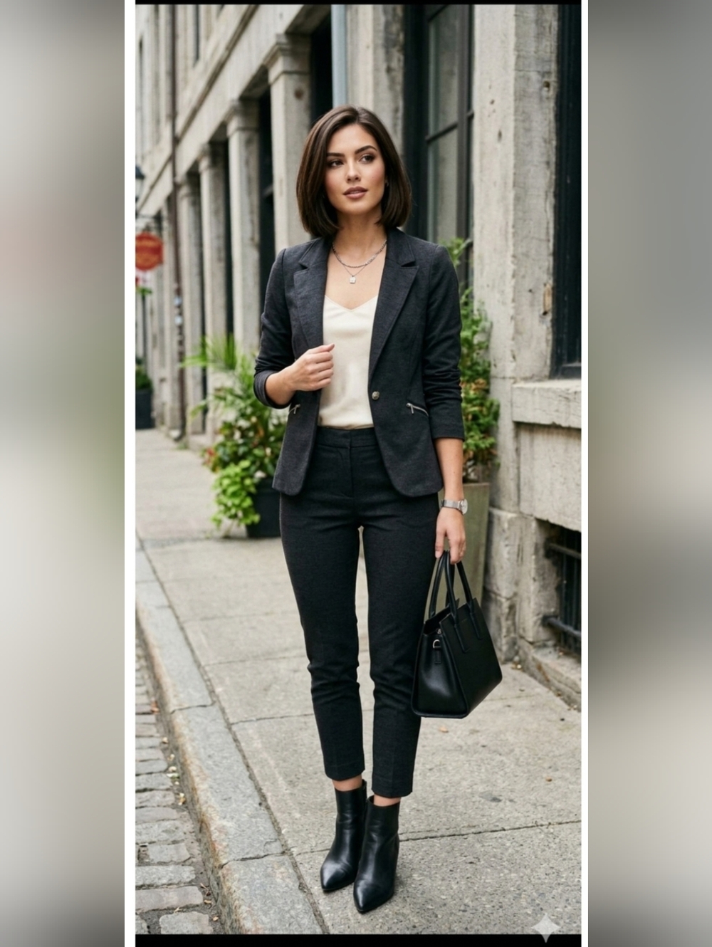 Mosaic & Co. Black Knit Peplum Blazer Jacket Size S
